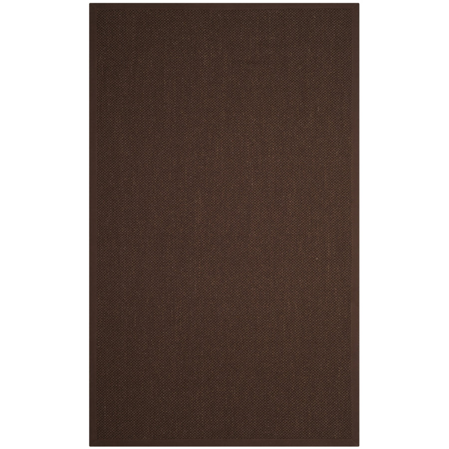 SAFAVIEH Natural Fiber NF133D Chocolate / Dark Brown Rug Image 1