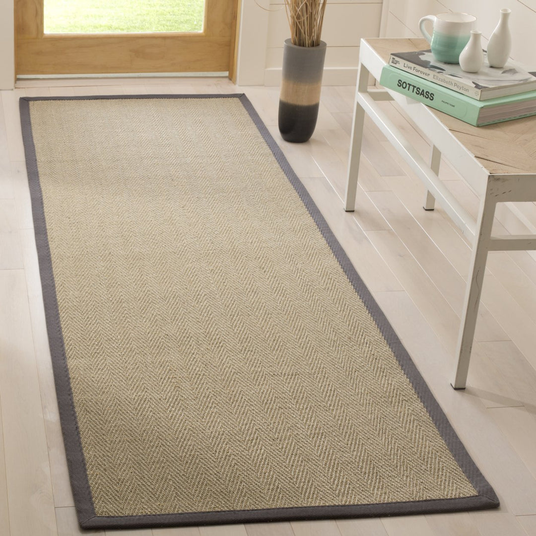 SAFAVIEH Natural Fiber NF134A Natural / Grey Rug Image 3