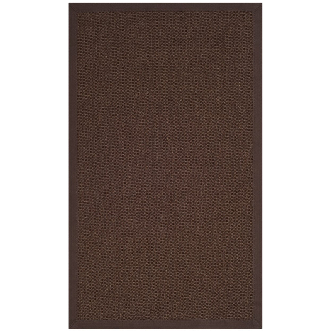 SAFAVIEH Natural Fiber NF133D Chocolate / Dark Brown Rug Image 1