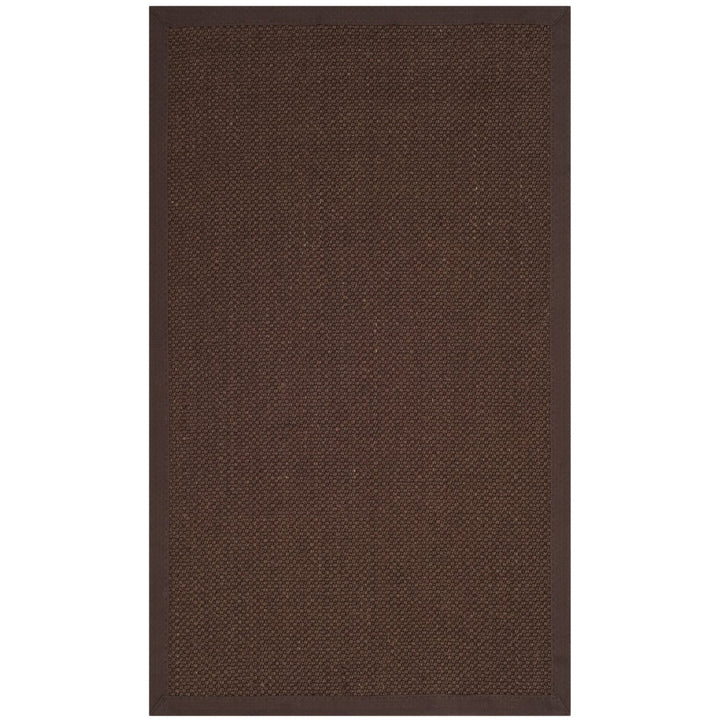 SAFAVIEH Natural Fiber NF133D Chocolate / Dark Brown Rug Image 1