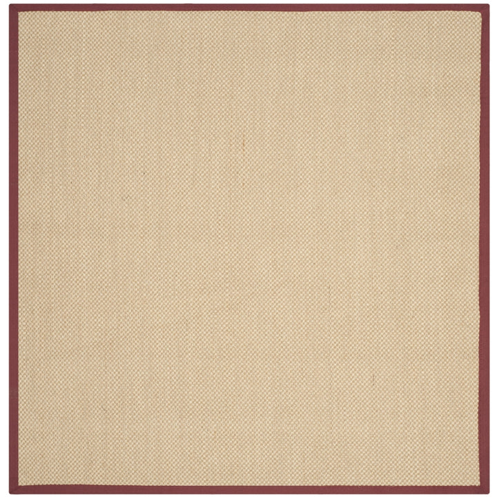 SAFAVIEH Natural Fiber NF141D Maize / Burgundy Rug Image 7