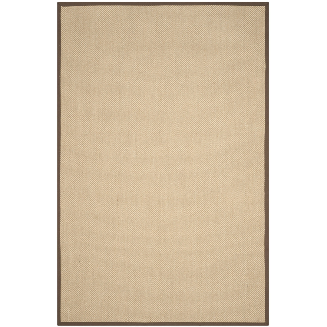 SAFAVIEH Natural Fiber Collection NF141C Maize/Brown Rug Image 9