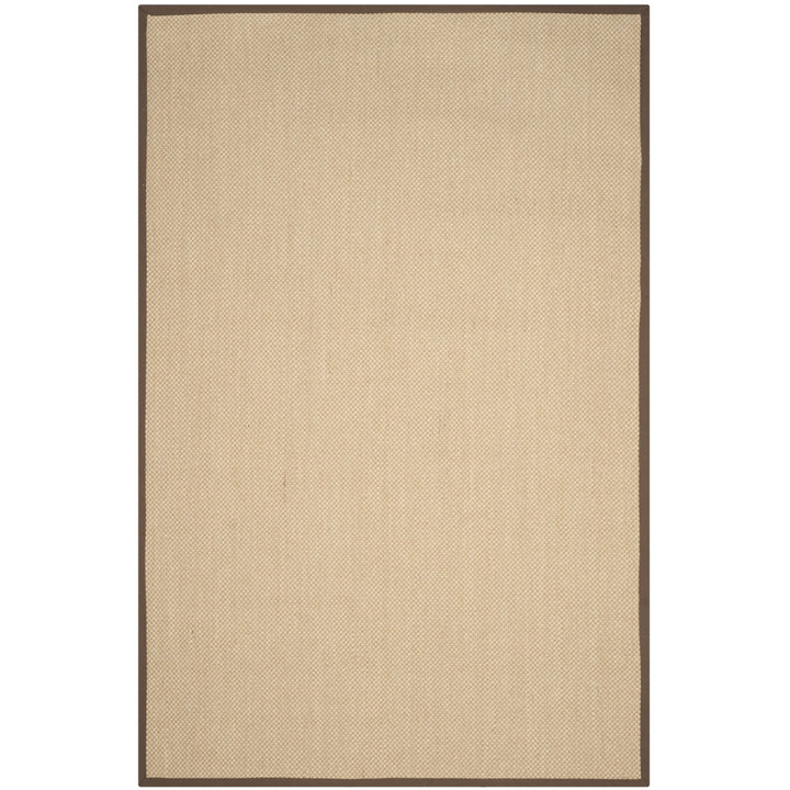 SAFAVIEH Natural Fiber Collection NF141C Maize/Brown Rug Image 9