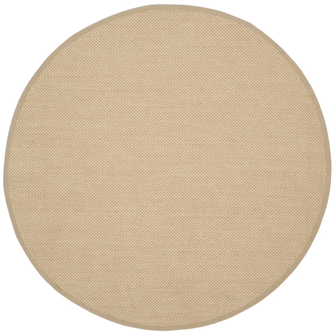 SAFAVIEH Natural Fiber Collection NF141B Maize/Linen Rug Image 2