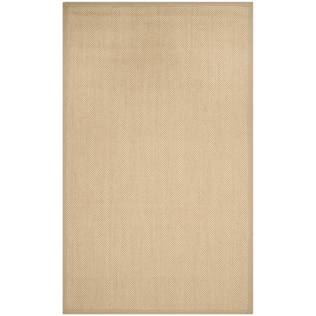 SAFAVIEH Natural Fiber Collection NF141B Maize/Linen Rug Image 6