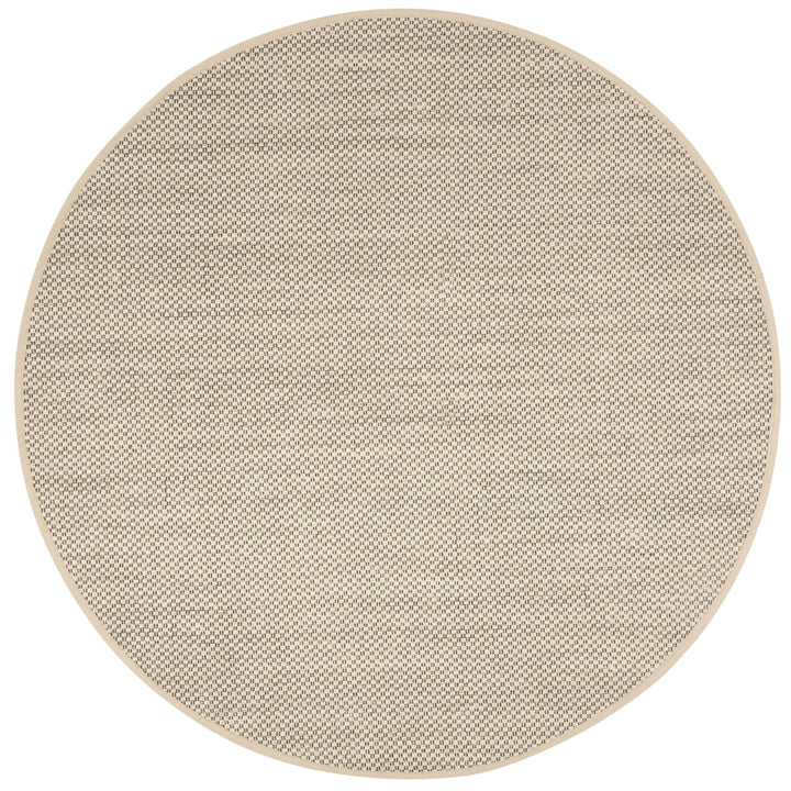 SAFAVIEH Natural Fiber Collection NF150B Black/Ivory Rug Image 1