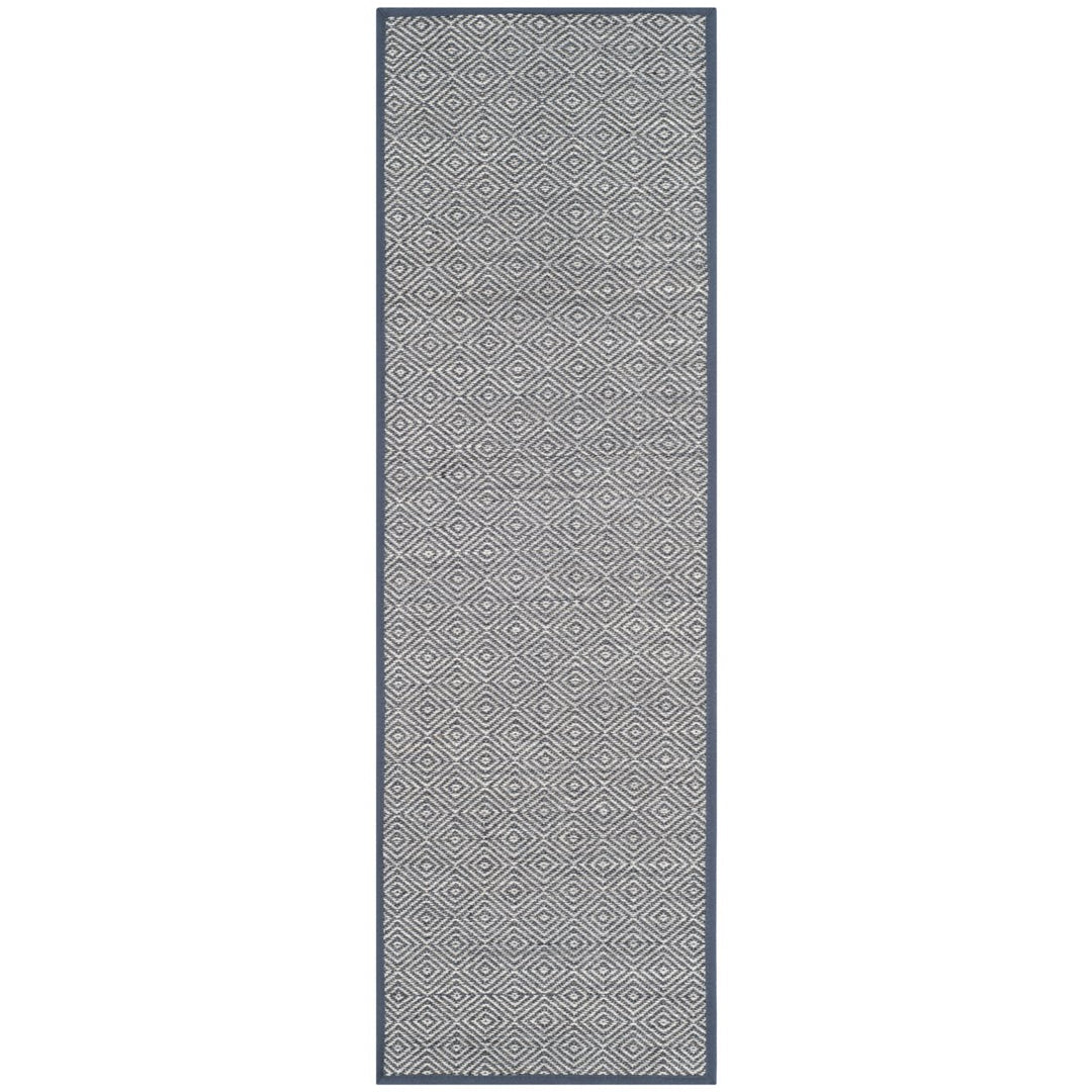 SAFAVIEH Natural Fiber NF151A Natural /Dark Grey Rug Image 1