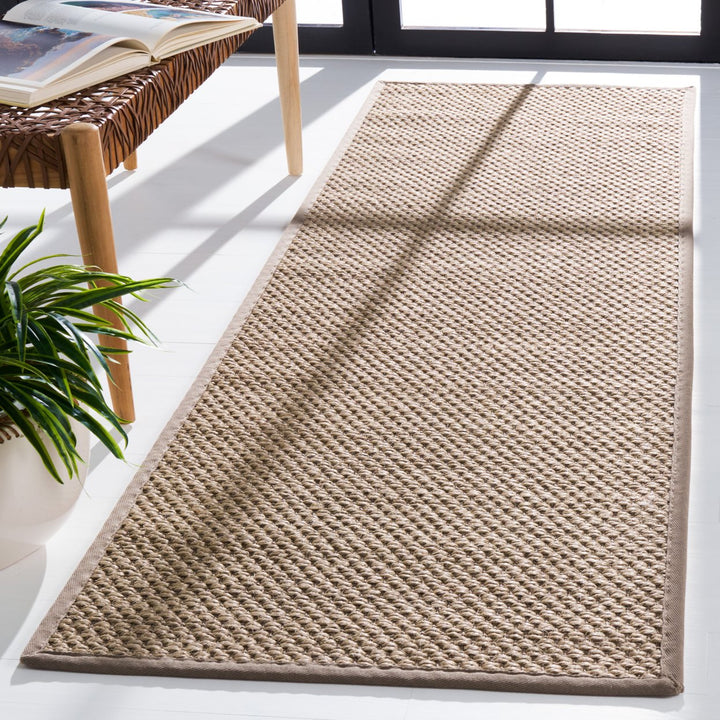 SAFAVIEH Natural Fiber NF153A Natural / Grey Rug Image 3