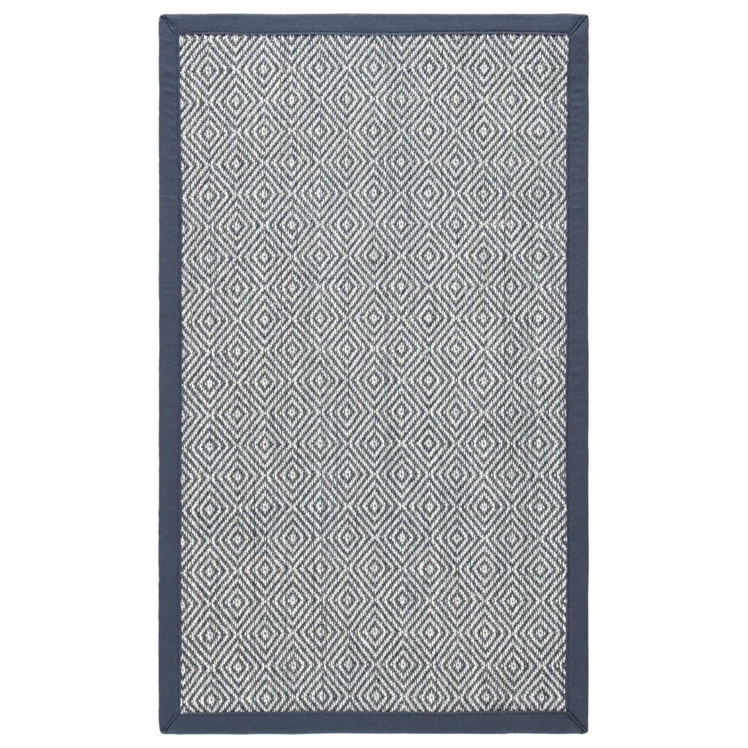 SAFAVIEH Natural Fiber NF151A Natural /Dark Grey Rug Image 1