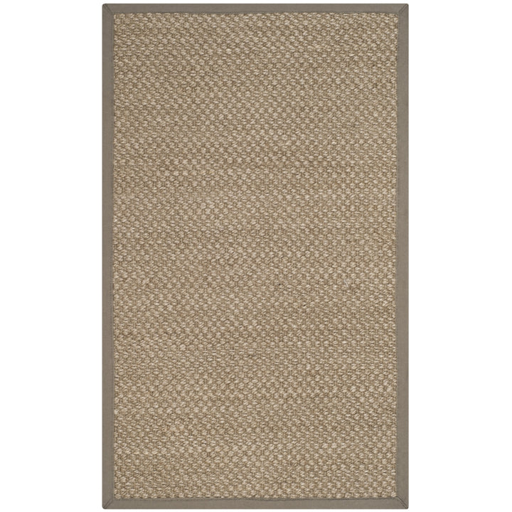 SAFAVIEH Natural Fiber NF153A Natural / Grey Rug Image 8