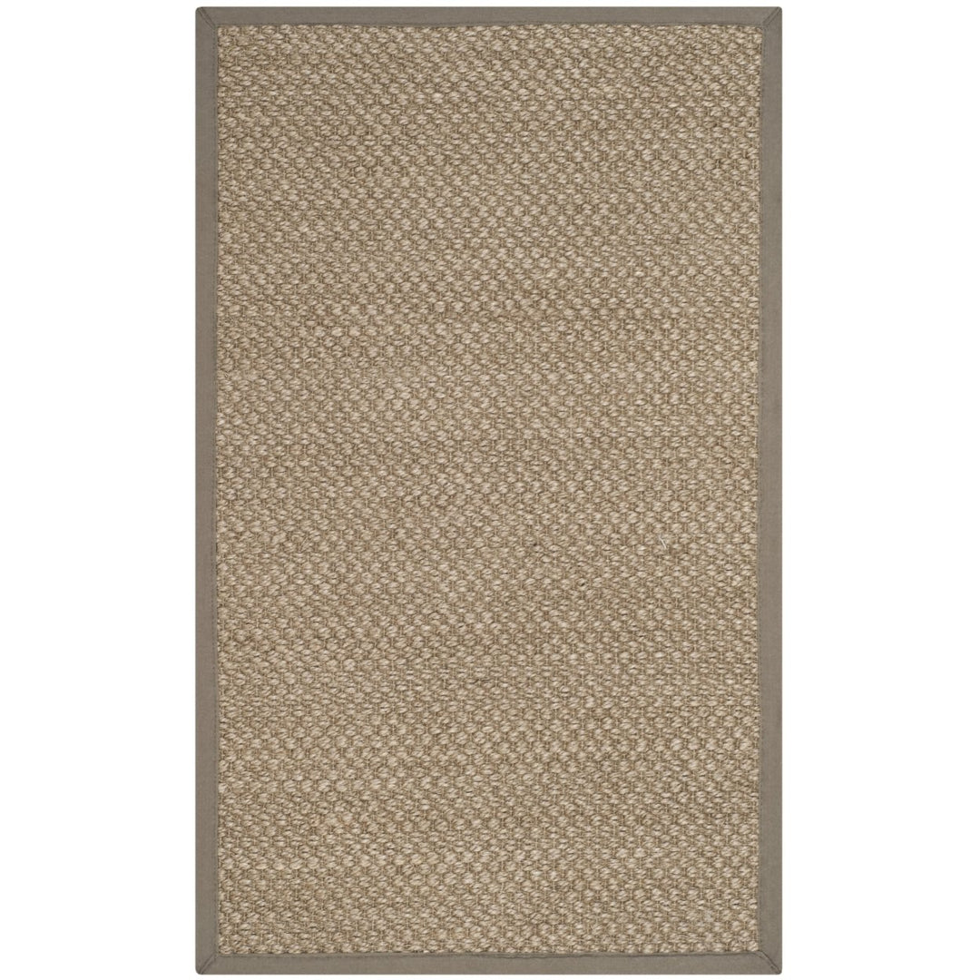 SAFAVIEH Natural Fiber NF153A Natural / Grey Rug Image 1