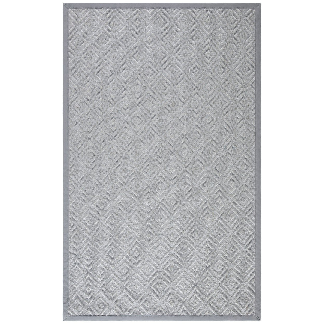 SAFAVIEH Natural Fiber NF154B Light Grey / Grey Rug Image 1