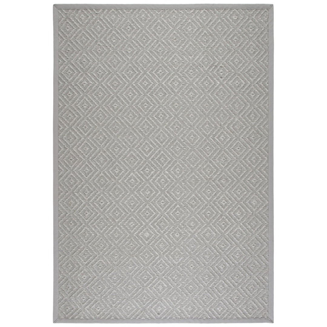 SAFAVIEH Natural Fiber NF154B Light Grey / Grey Rug Image 1