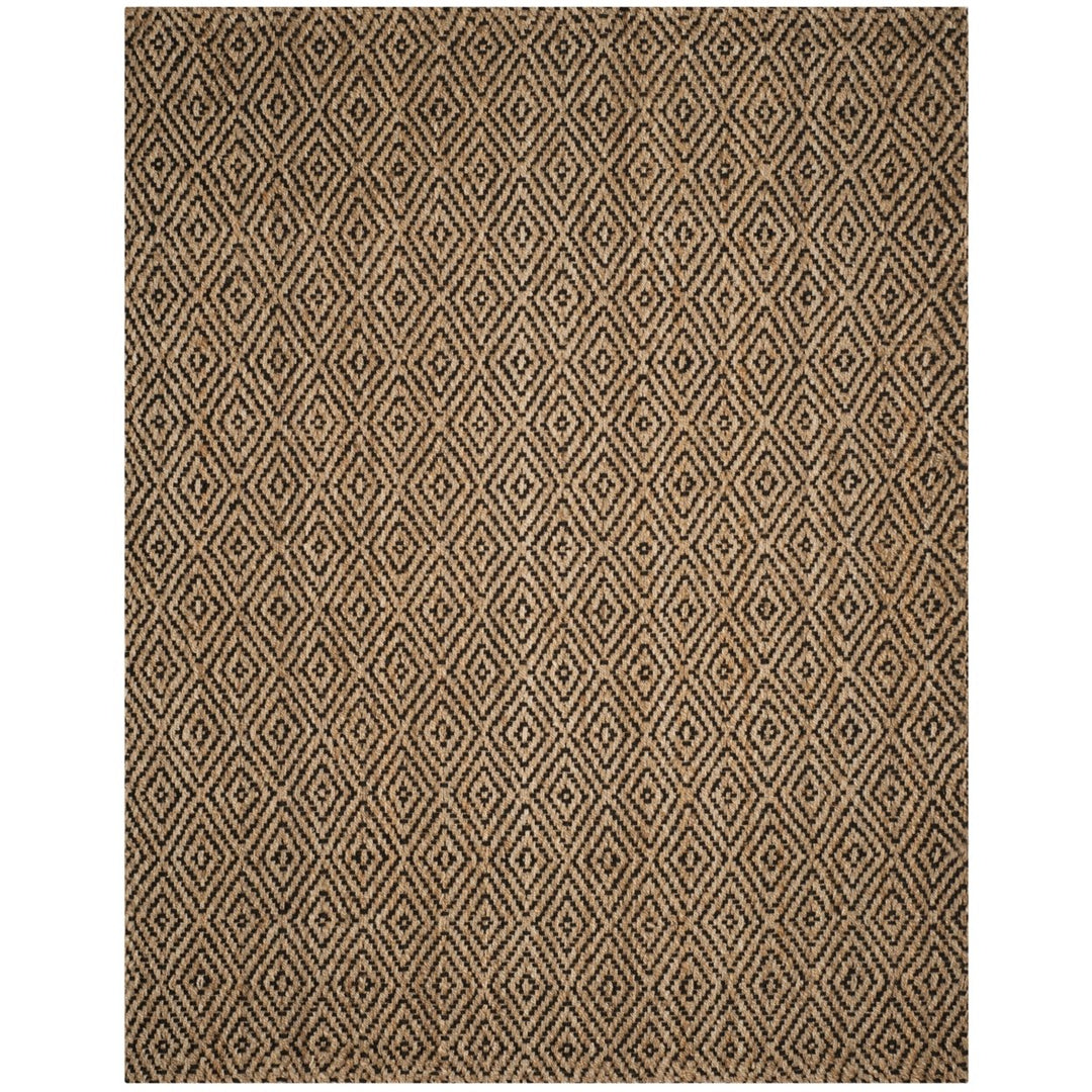 SAFAVIEH Natural Fiber NF181C Natural / Black Rug Image 1