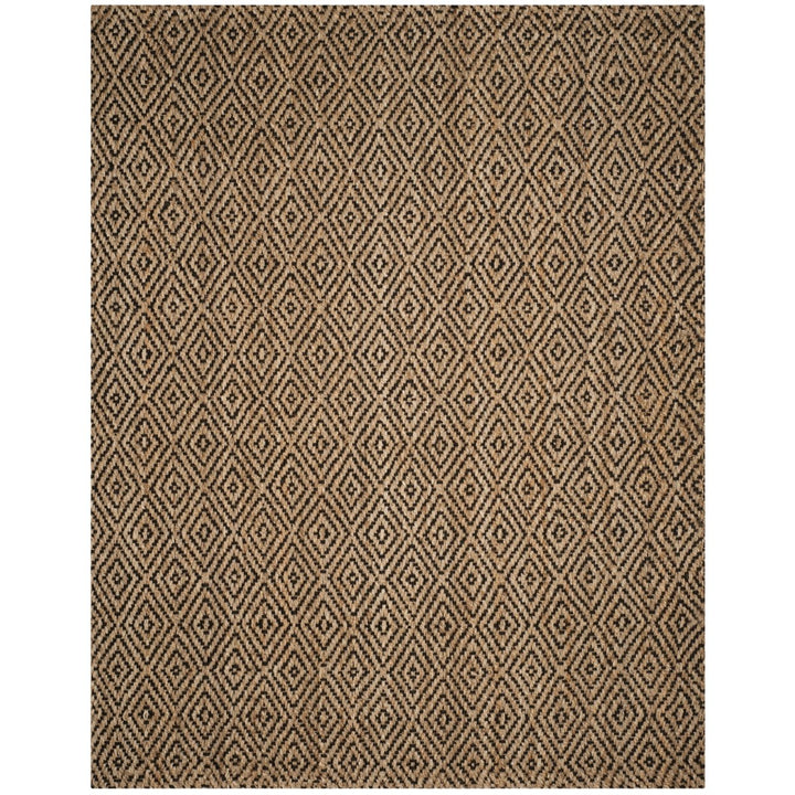 SAFAVIEH Natural Fiber NF181C Natural / Black Rug Image 1