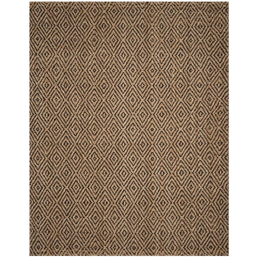 SAFAVIEH Natural Fiber NF181C Natural / Black Rug Image 1