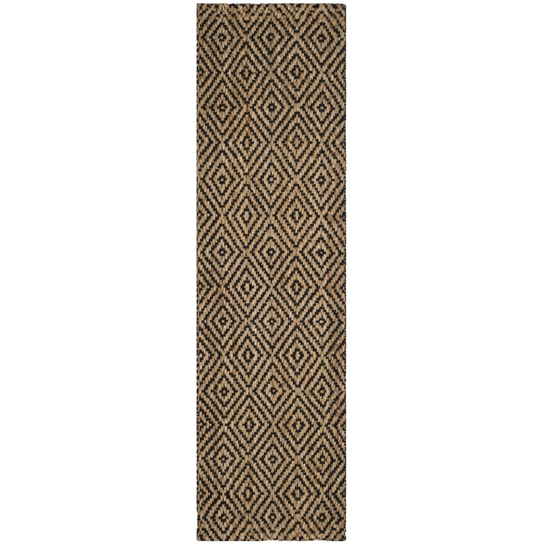 SAFAVIEH Natural Fiber NF181C Natural / Black Rug Image 4