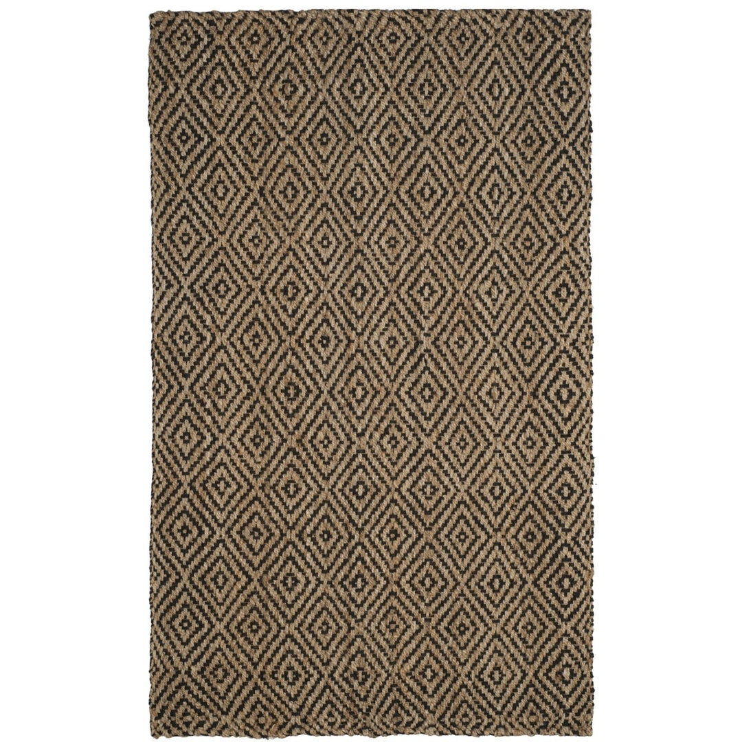 SAFAVIEH Natural Fiber NF181C Natural / Black Rug Image 9