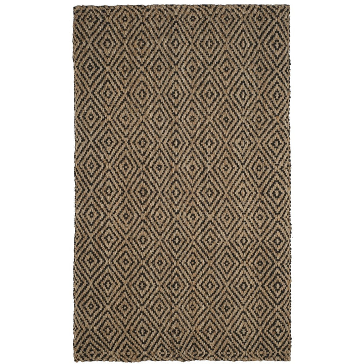 SAFAVIEH Natural Fiber NF181C Natural / Black Rug Image 9