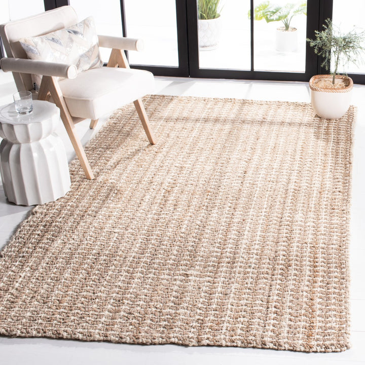 SAFAVIEH Natural Fiber NF188A Handmade Natural Rug Image 1