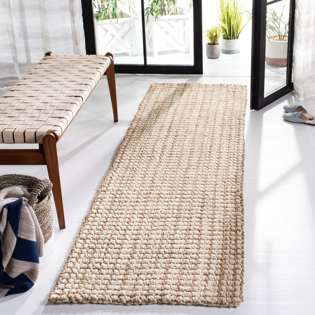 SAFAVIEH Natural Fiber NF186B Ivory / Light Brown Rug Image 9