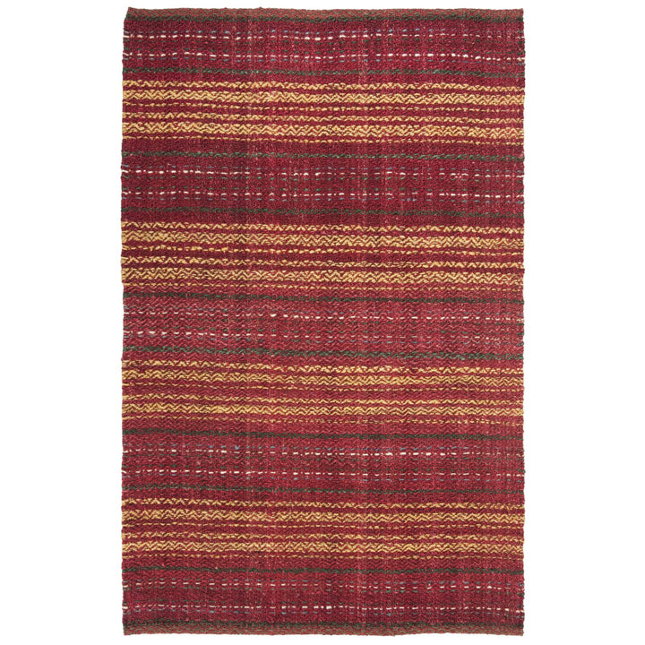 SAFAVIEH Natural Fiber NF202Q Handwoven Red / Gold Rug Image 1