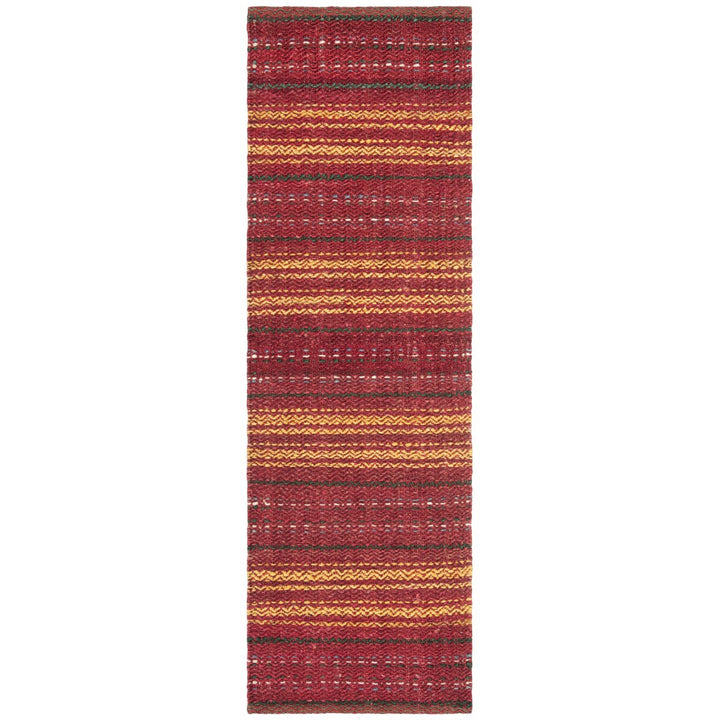 SAFAVIEH Natural Fiber NF202Q Handwoven Red / Gold Rug Image 1