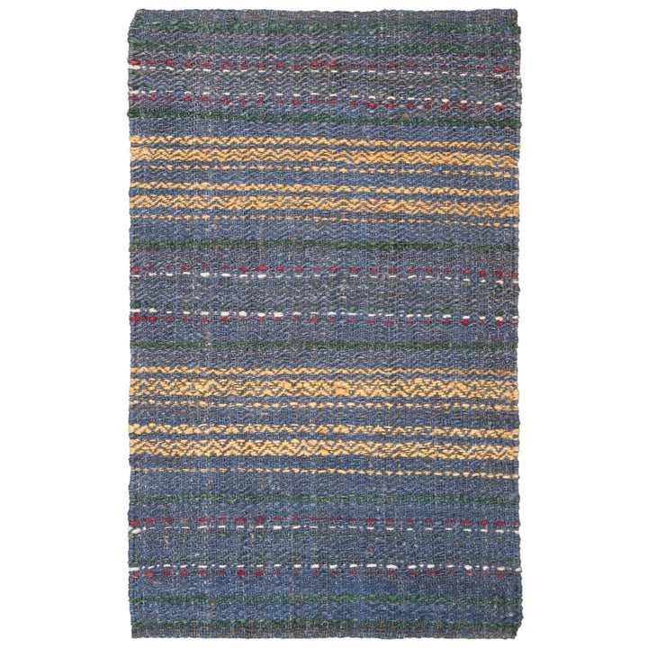 SAFAVIEH Natural Fiber NF202M Handwoven Blue / Gold Rug Image 1