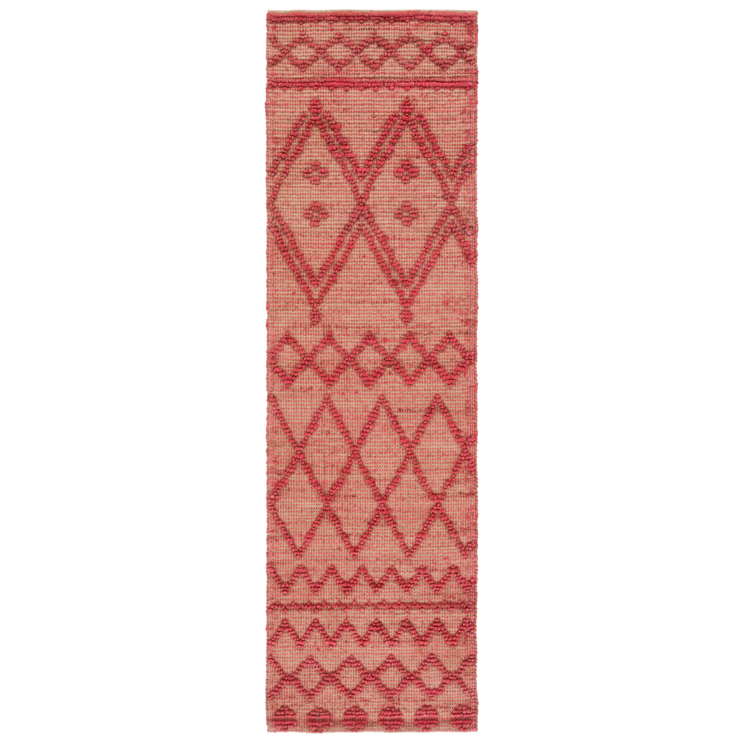 SAFAVIEH Natural Fiber NF219Q Handwoven Red /Natural Rug Image 5