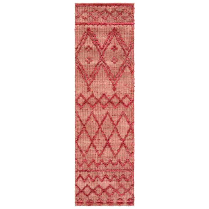 SAFAVIEH Natural Fiber NF219Q Handwoven Red /Natural Rug Image 5