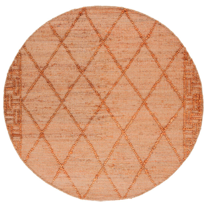 SAFAVIEH Natural Fiber NF220P Orange / Natural Rug Image 4