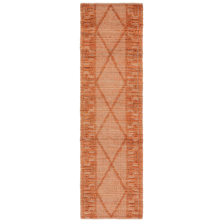 SAFAVIEH Natural Fiber NF220P Orange / Natural Rug Image 5