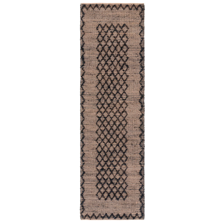 SAFAVIEH Natural Fiber NF222Z Black / Natural Rug Image 5