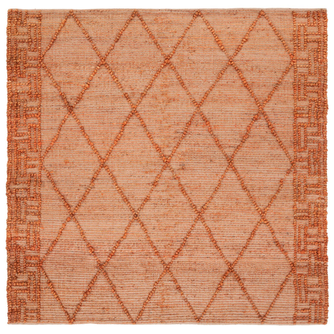 SAFAVIEH Natural Fiber NF220P Orange / Natural Rug Image 1