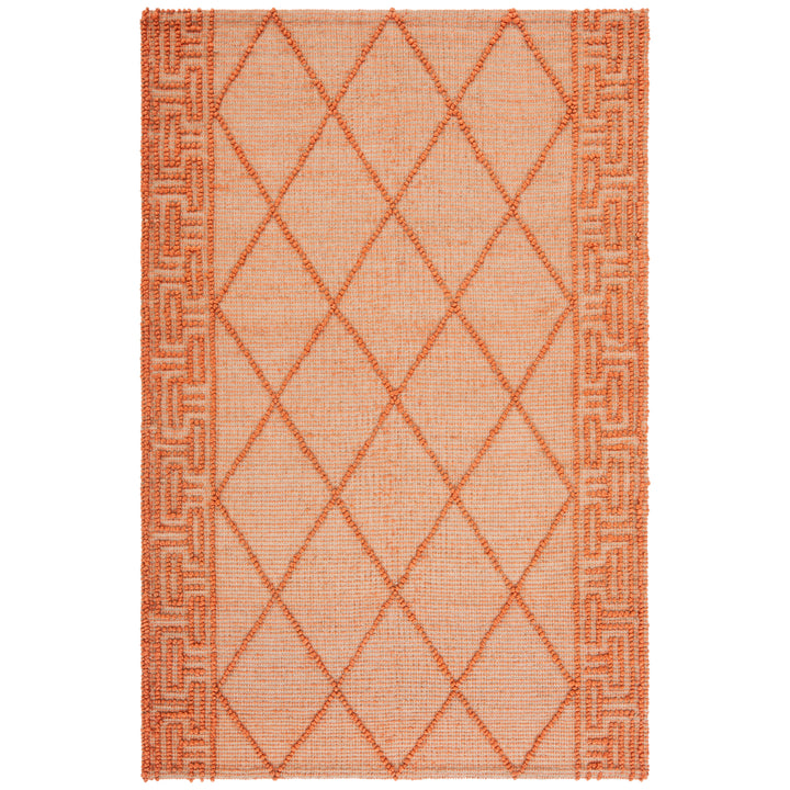 SAFAVIEH Natural Fiber NF220P Orange / Natural Rug Image 1