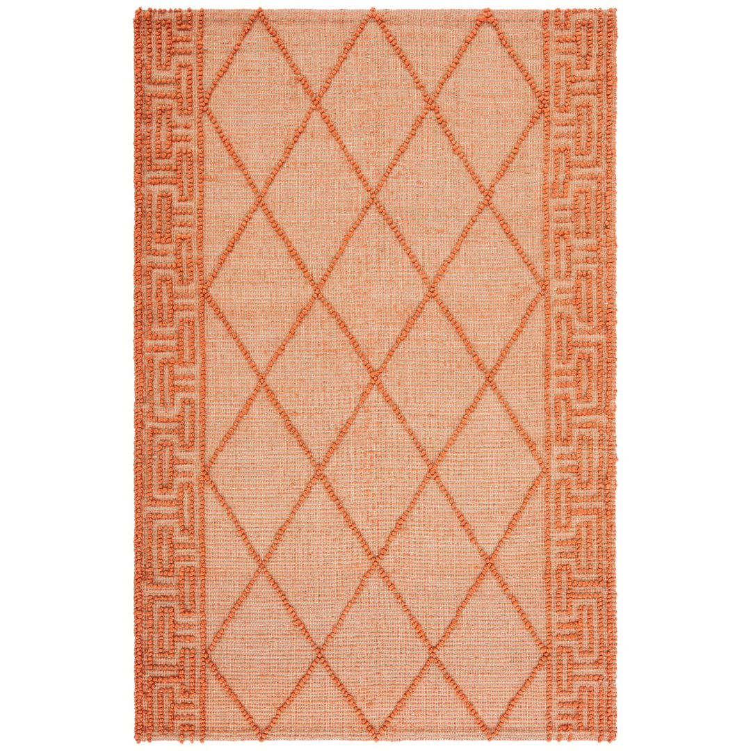 SAFAVIEH Natural Fiber NF220P Orange / Natural Rug Image 1