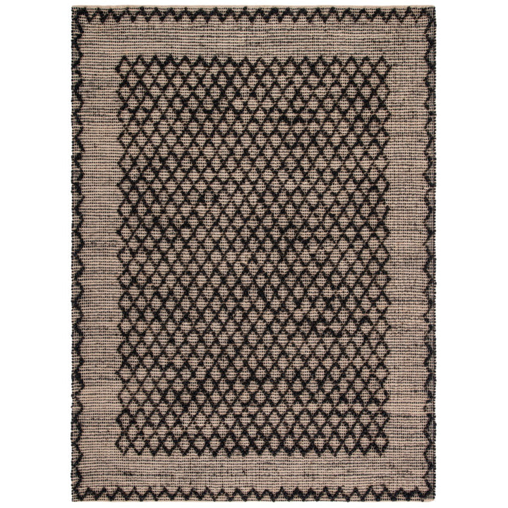 SAFAVIEH Natural Fiber NF222Z Black / Natural Rug Image 1