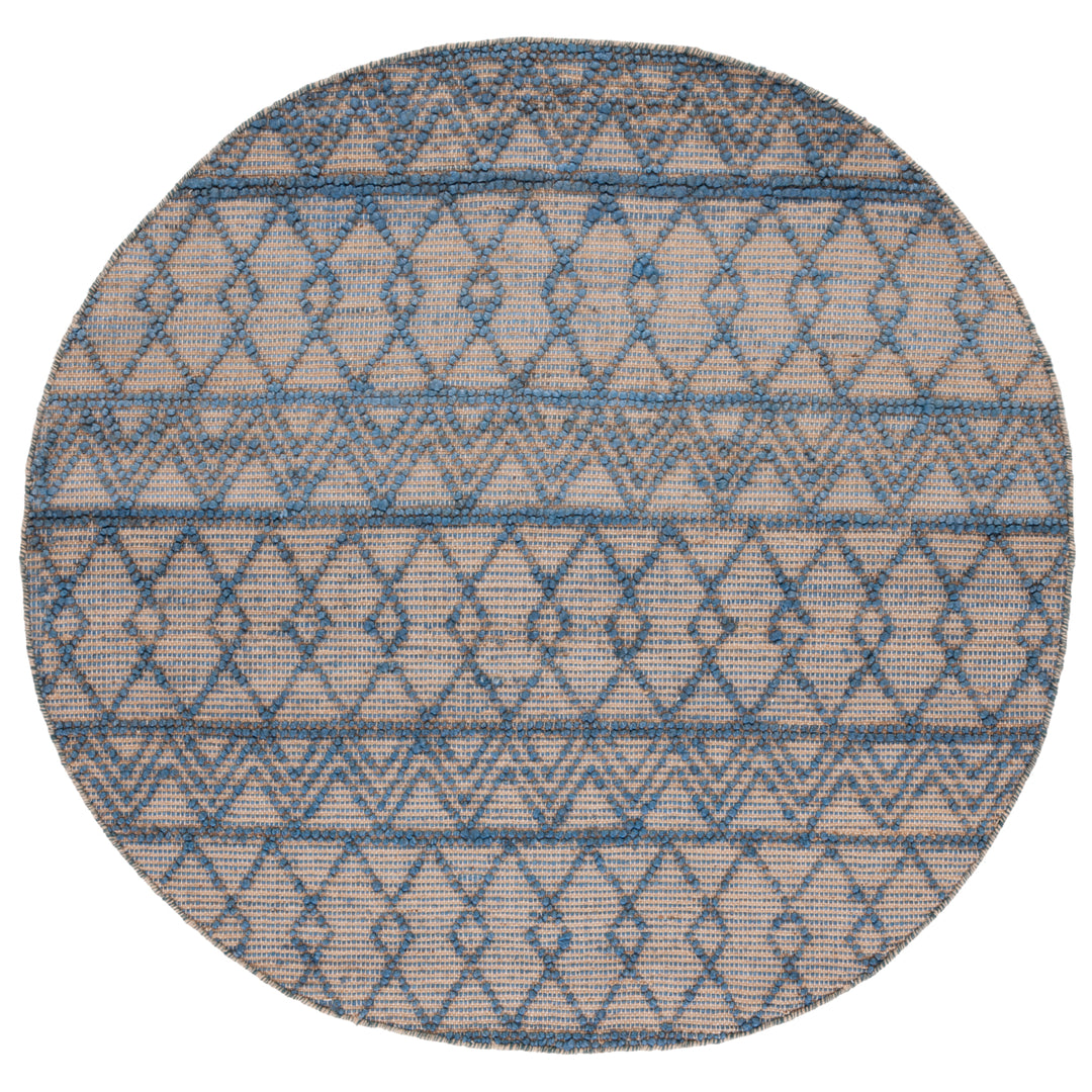 SAFAVIEH Natural Fiber NF221M Blue / Natural Rug Image 4