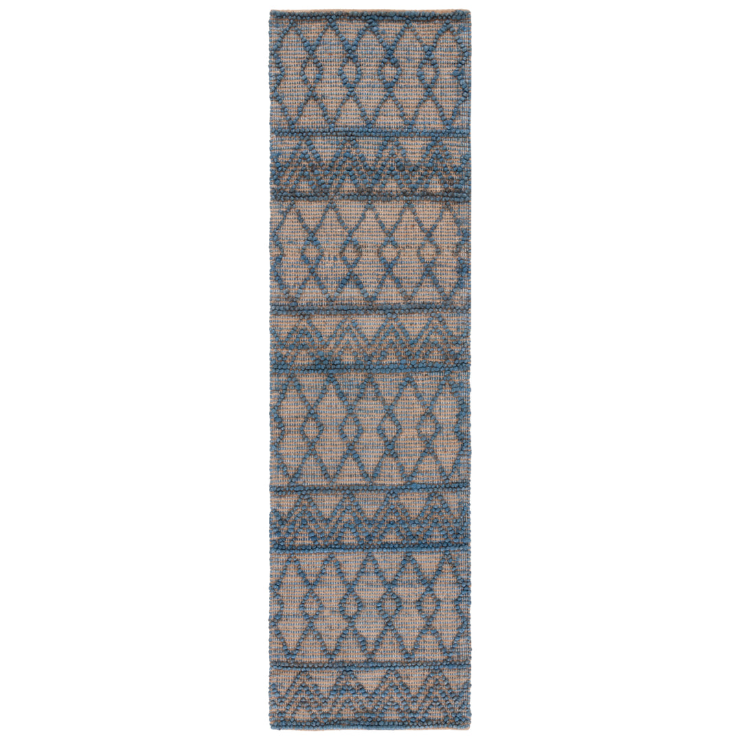 SAFAVIEH Natural Fiber NF221M Blue / Natural Rug Image 5