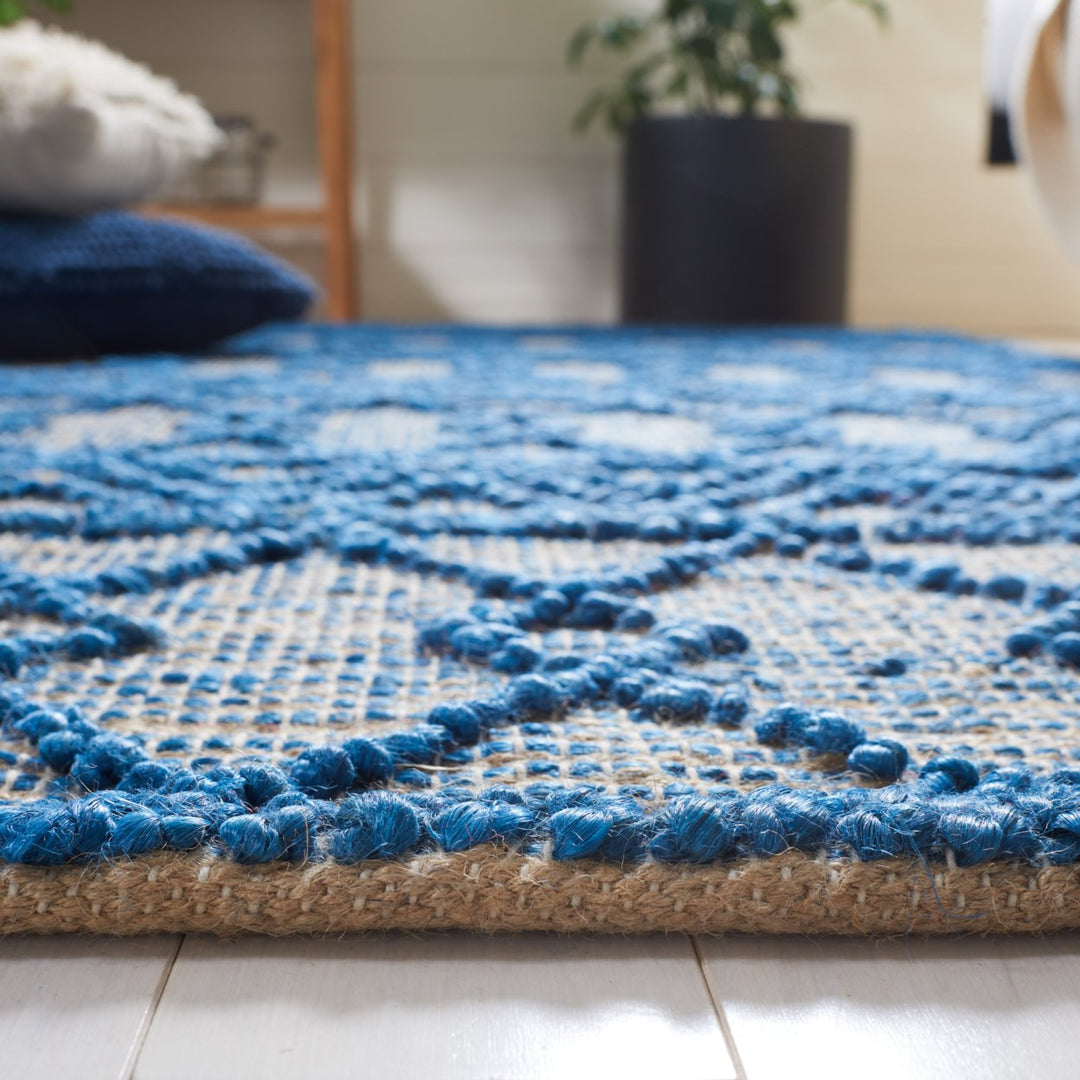 SAFAVIEH Natural Fiber NF221M Blue / Natural Rug Image 8