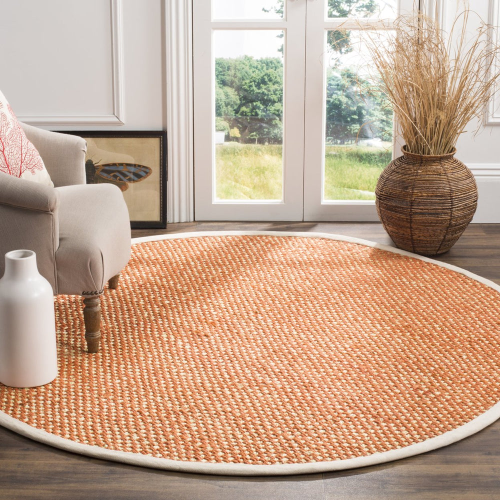 SAFAVIEH Natural Fiber NF262B Rust / Natural Rug Image 2