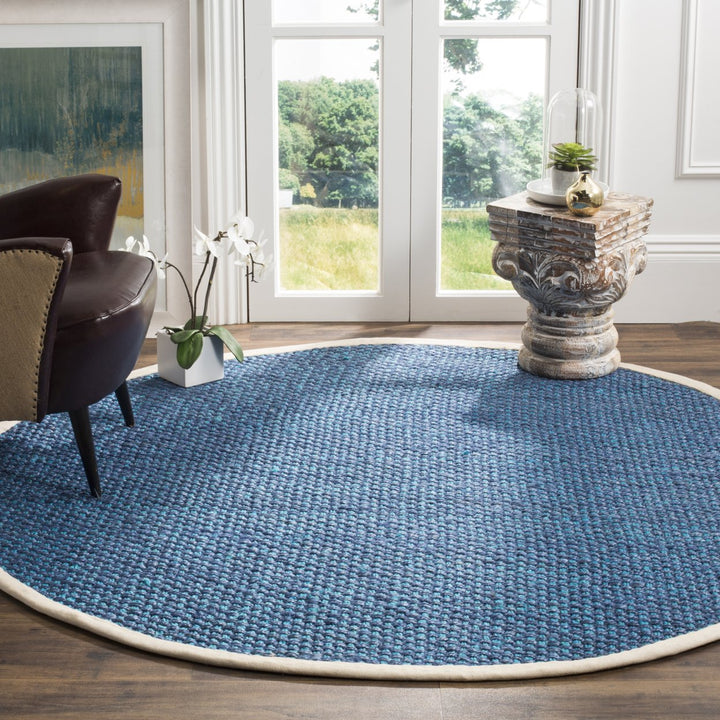 SAFAVIEH Natural Fiber NF262C Handwoven Blue Rug Image 2