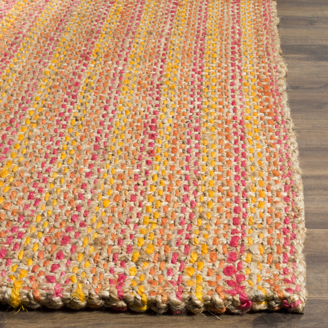 SAFAVIEH Natural Fiber NF262A Handwoven Pink / Multi Rug Image 7