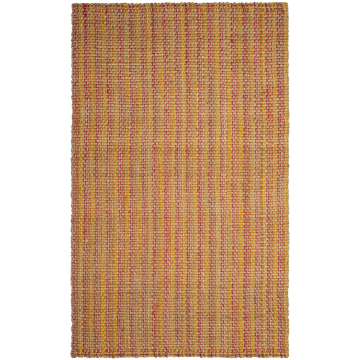 SAFAVIEH Natural Fiber NF262A Handwoven Pink / Multi Rug Image 9