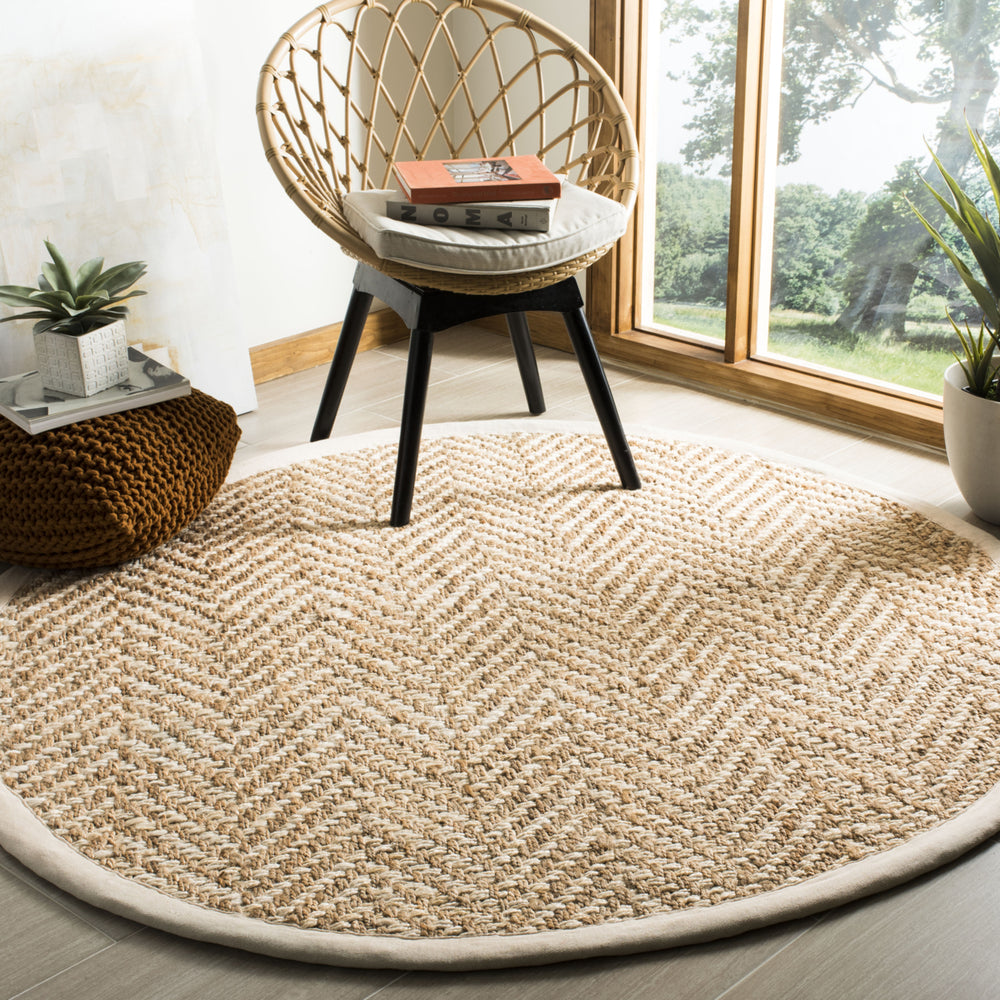 SAFAVIEH Natural Fiber NF264A Ivory / Natural Rug Image 2