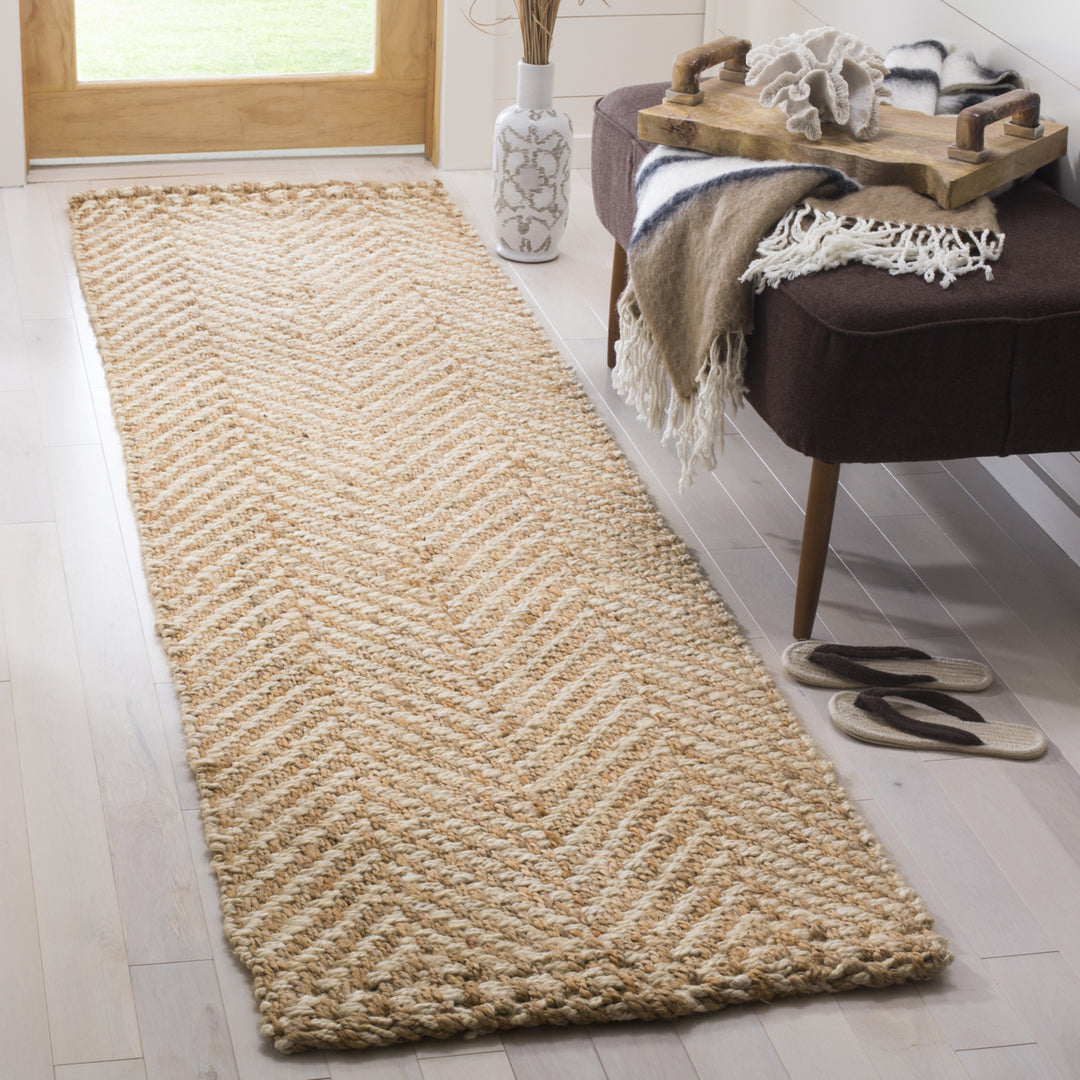 SAFAVIEH Natural Fiber NF264A Ivory / Natural Rug Image 3