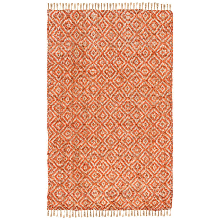 SAFAVIEH Natural Fiber NF266B Orange / Natural Rug Image 1