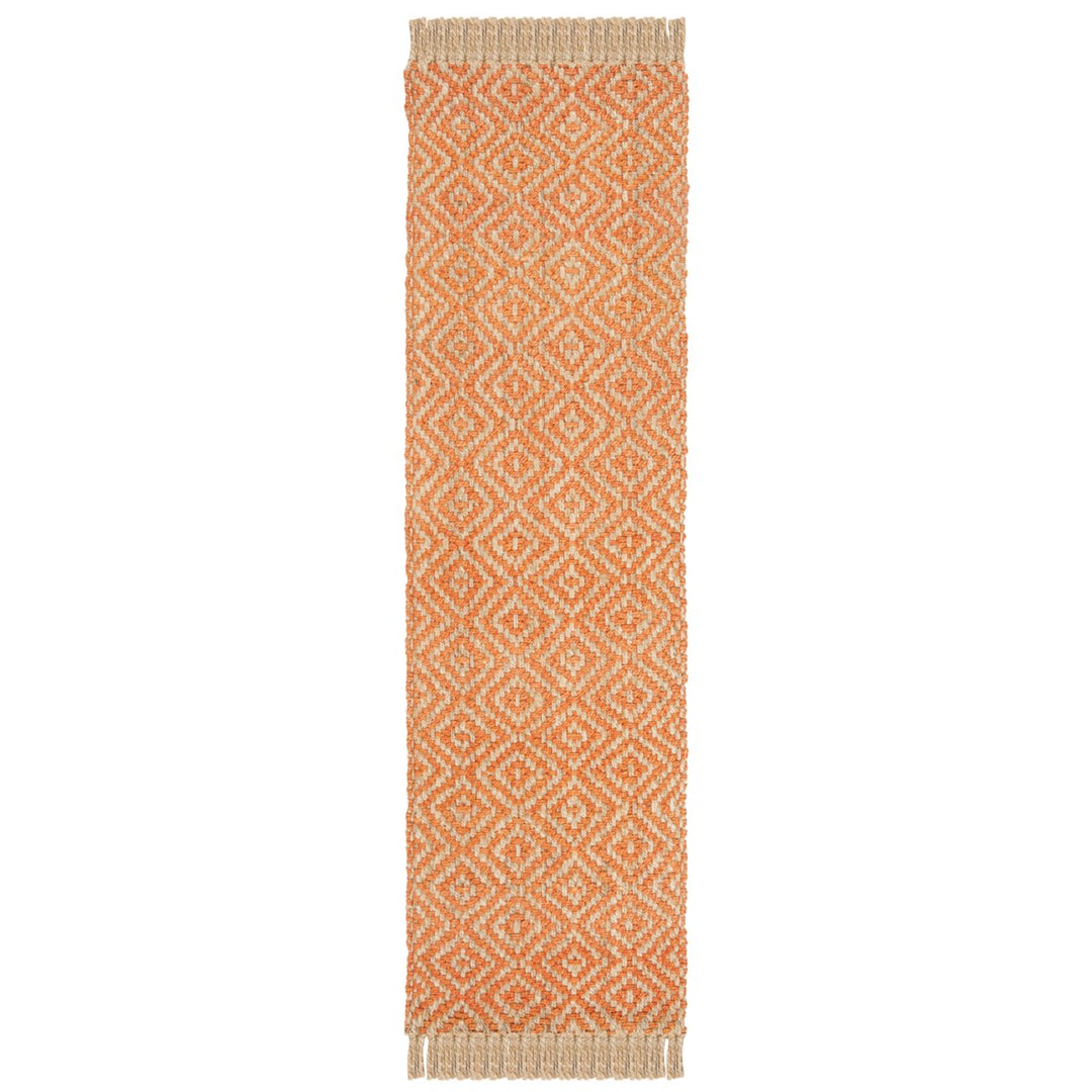 SAFAVIEH Natural Fiber NF266B Orange / Natural Rug Image 1