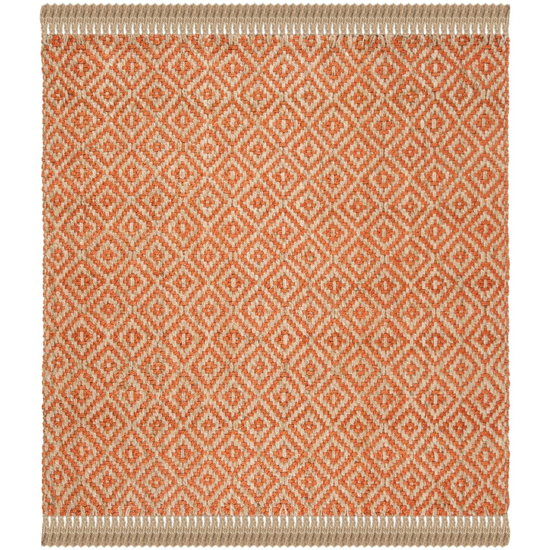 SAFAVIEH Natural Fiber NF266B Orange / Natural Rug Image 6