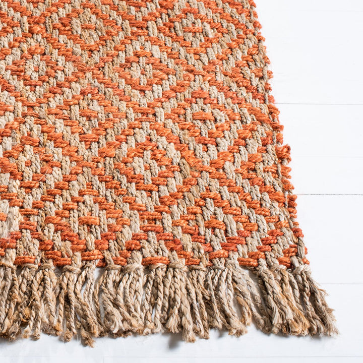 SAFAVIEH Natural Fiber NF266B Orange / Natural Rug Image 7